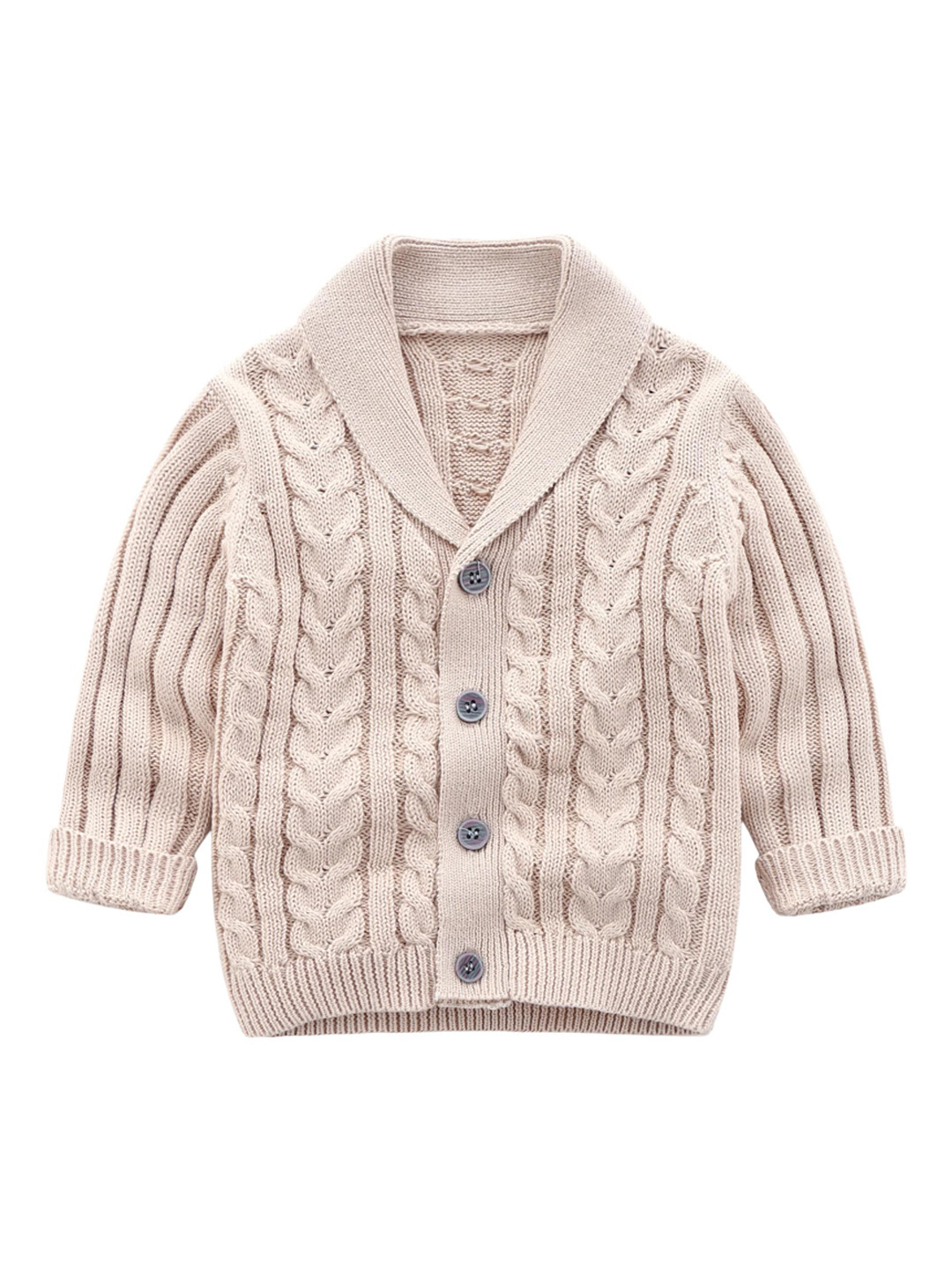 StyleCast Boys Beige Self Design Insulator Cotton Tailored Jacket