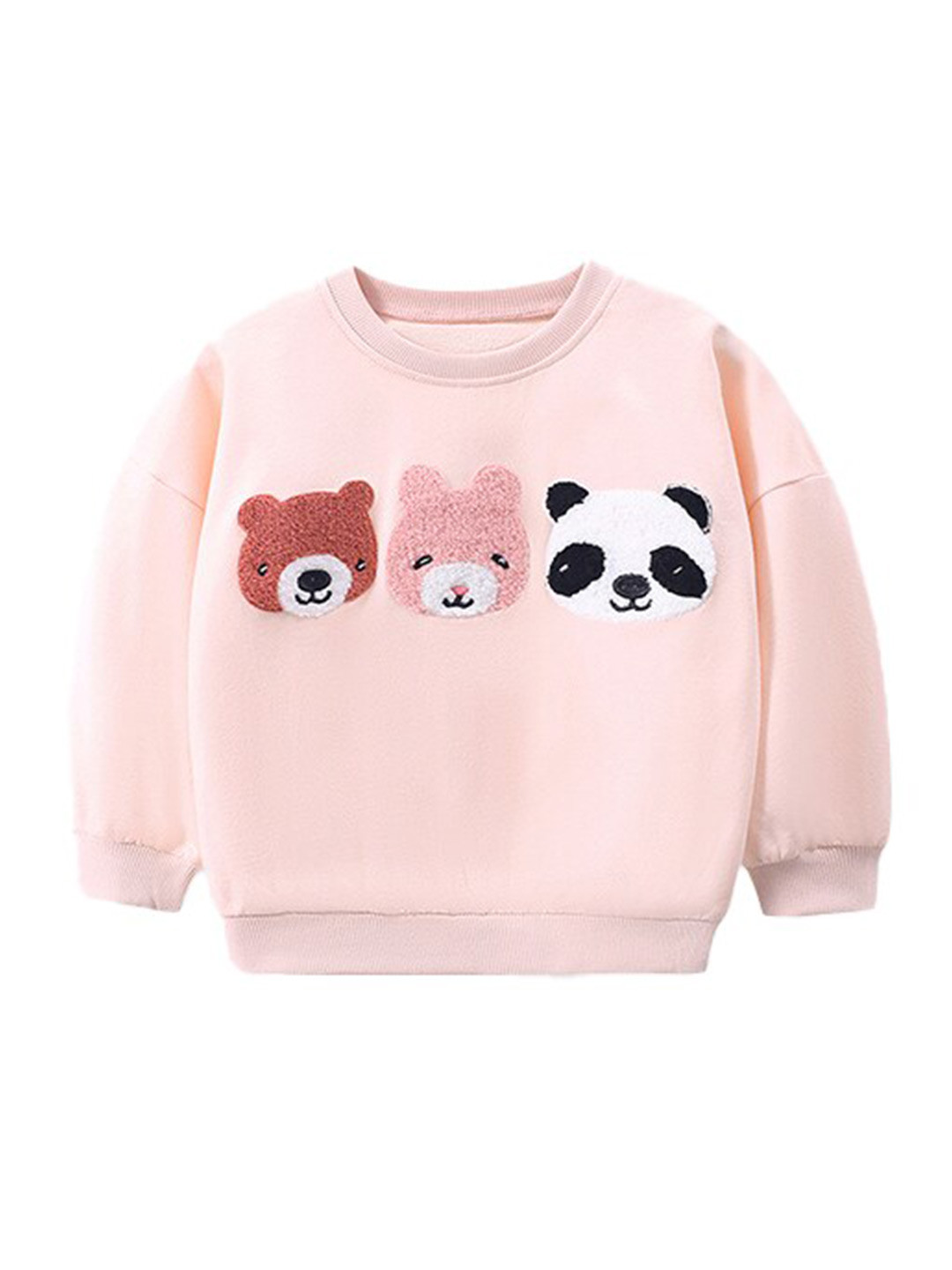 StyleCast Girls Pink Embroidered Sweatshirt