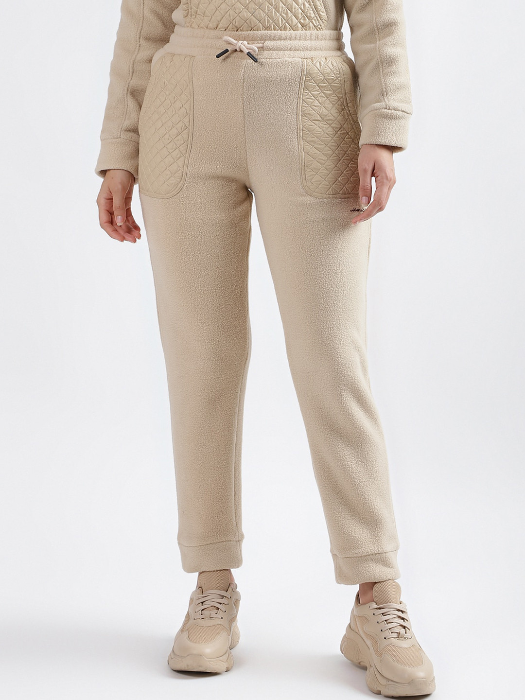 Iconic Textured Mid Rise Joggers