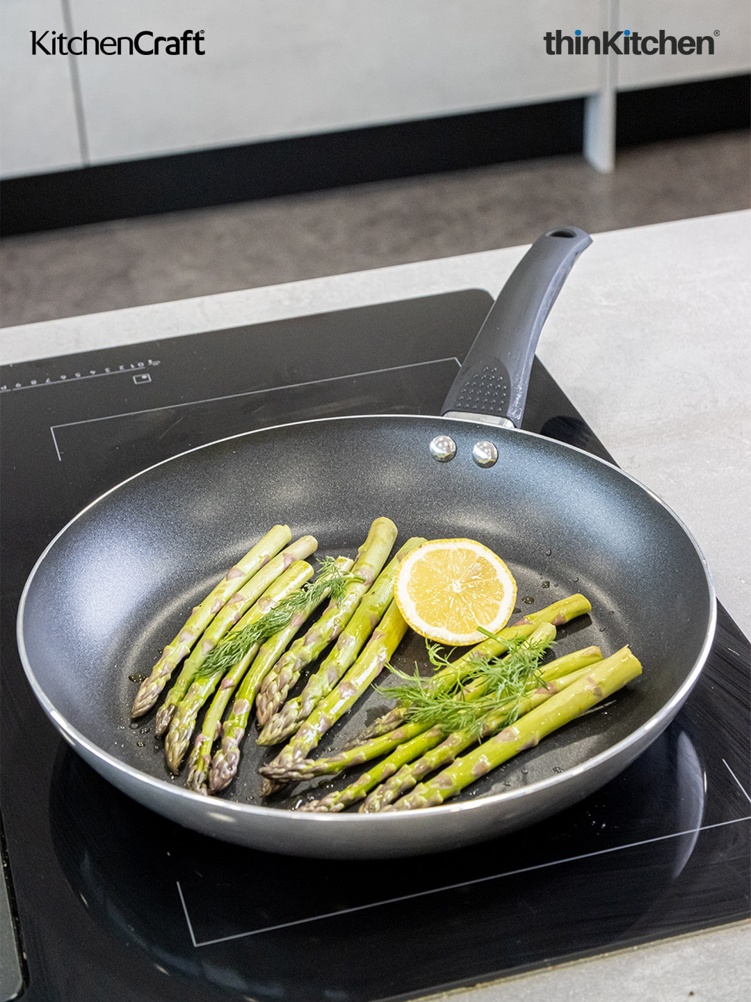 KitchenCraft Grey Aluminium Eco Frying Pan