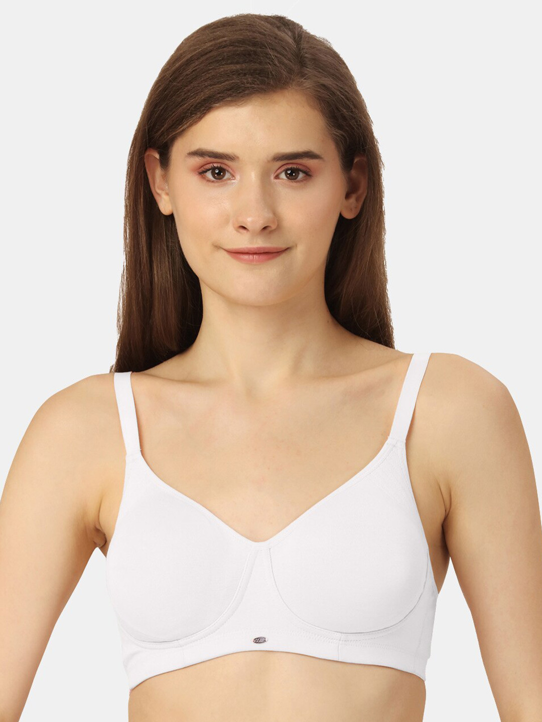 Soie Bra Non Padded Non Wired Full Coverage Cotton Spandex Encircled T-shirt Bra