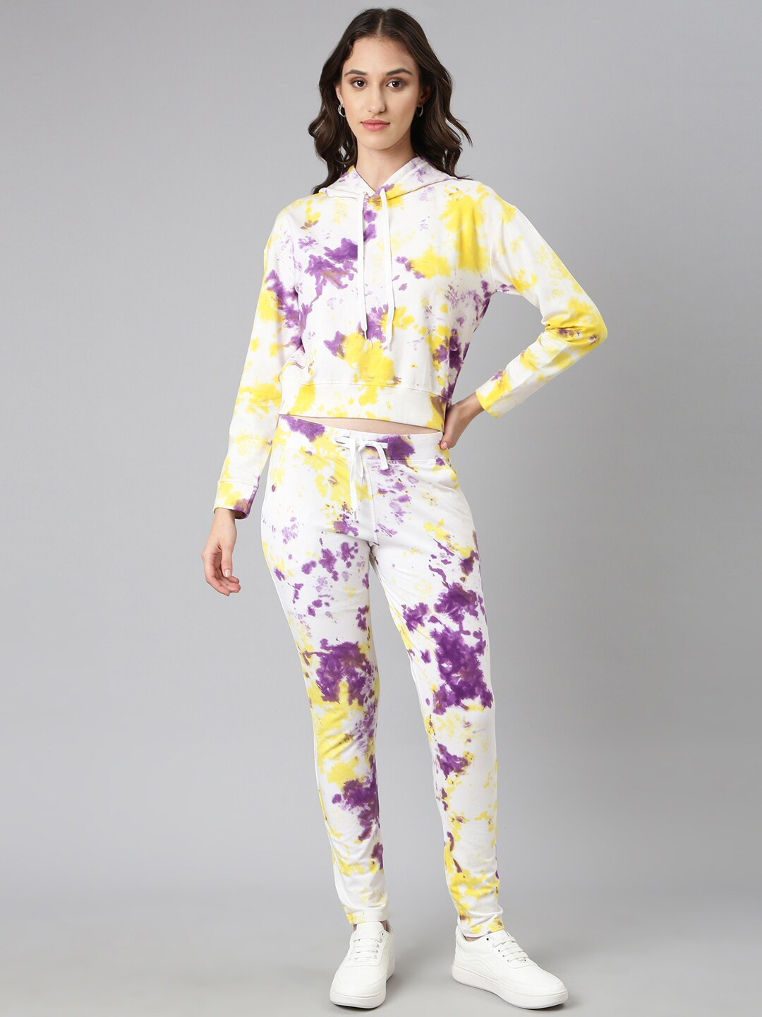 SHOWOFF Tie and Dye Round Collar Neck Tracksuit