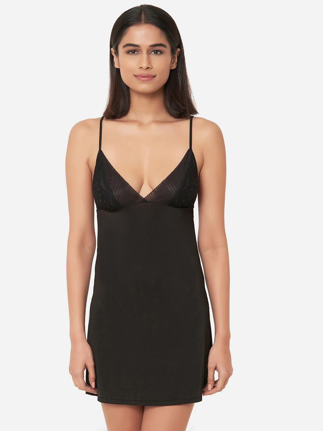 Wacoal Non Padded Non Wired Bridal Short Satin Babydoll Chemise