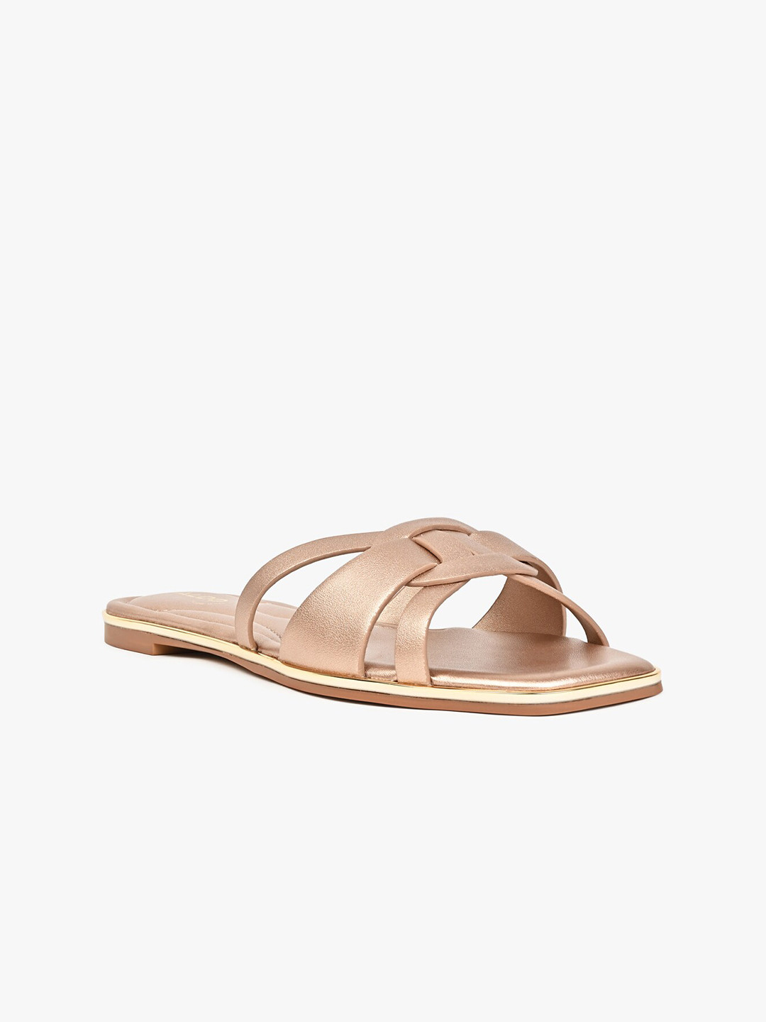 ALDO CADIALDAN Textured Open Toe Flats