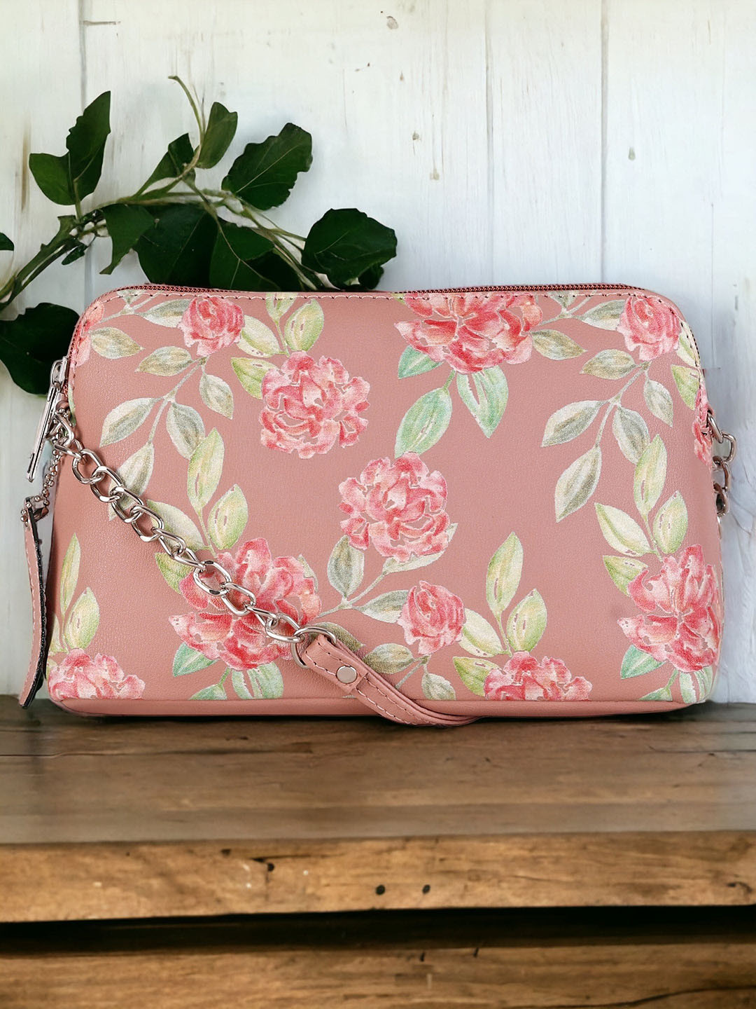 DressBerry Floral Printed Structured Sling Bag