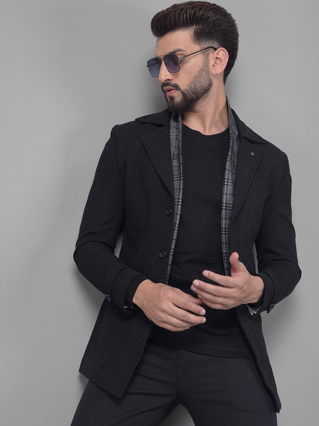 Crimsoune Club Notched Lapel Single Breasted Slim-Fit Blazers