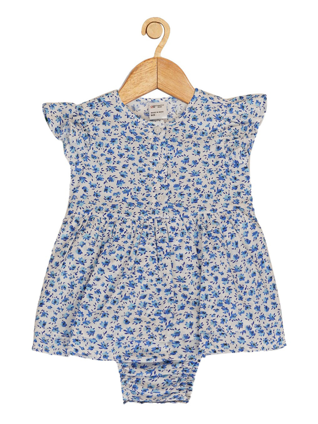Creative Kids Infant Girls Floral Printed Cotton Bodysuit