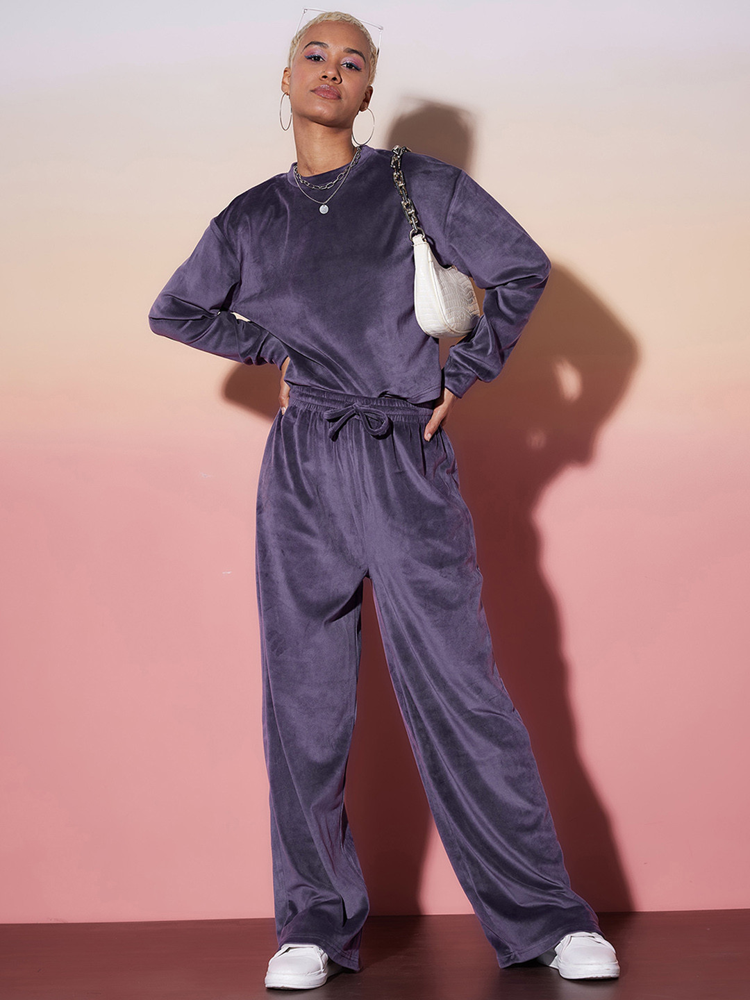 SASSAFRAS alt-laze Round Neck Sweatshirt Wih Trackpants