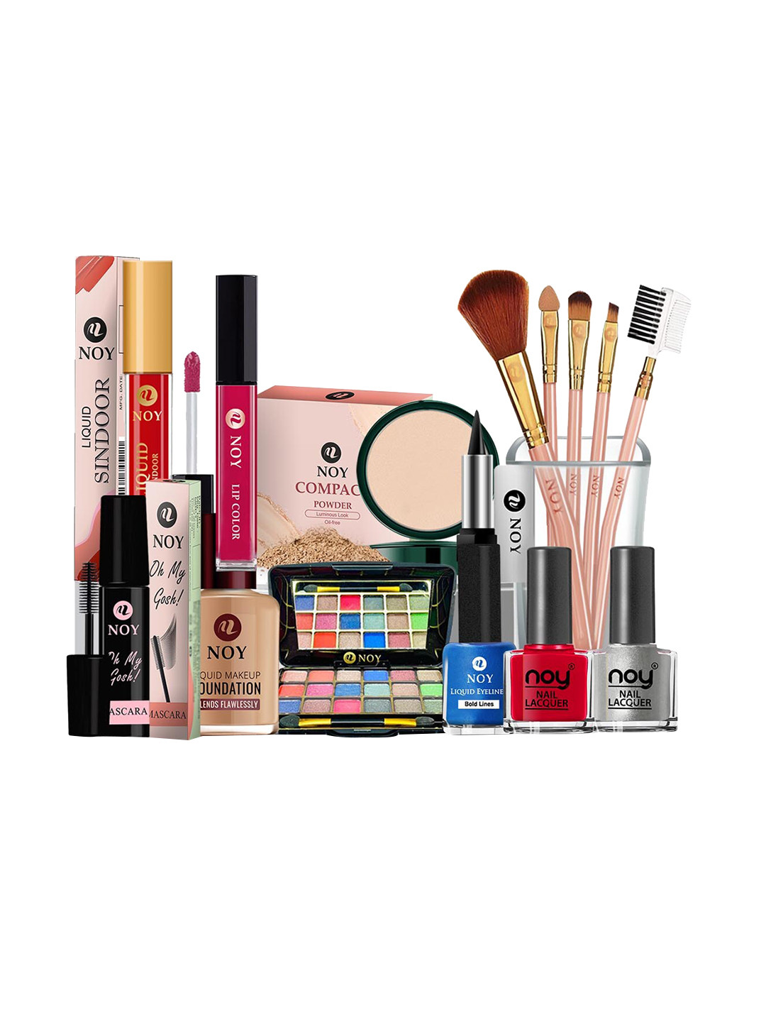 NOY Set Of 15 Bliss Makeup Combo - Perfect Match For Flawless Looks - 1089