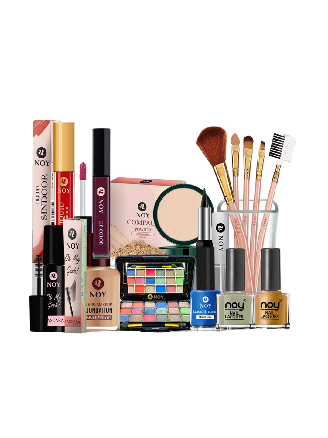 NOY Set Of 15 Essence Makeup Combo - Effortless Beauty In Any Weather - 1042