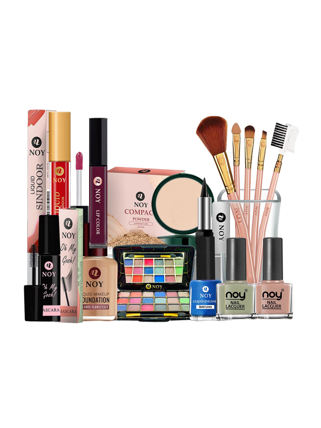 NOY Set Of 15 Marvel Bridal Makeup Combo - Flawless Fusion For Stunning Beauty - 1066