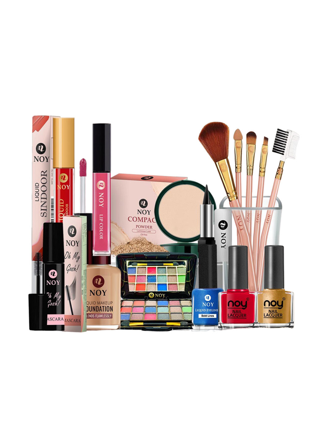 NOY Set Of 15 Divine Makeup Combo - Heavenly Beauty In Perfect Pairing - 1075
