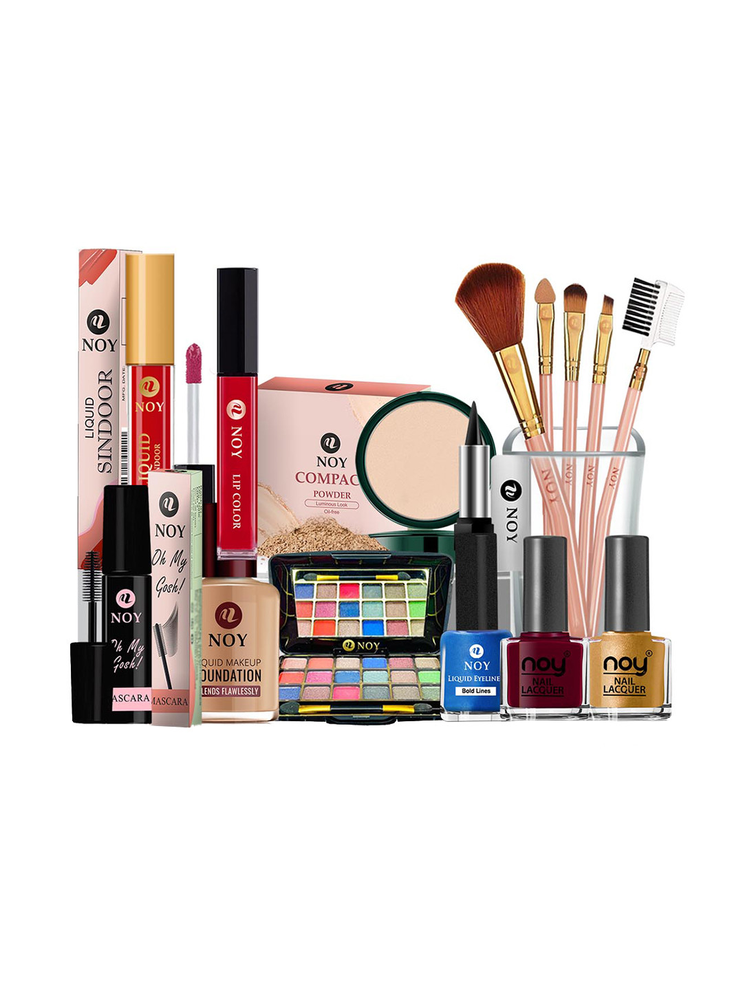 NOY 15Pcs Luxurious Pairing For Exquisite Glamour  Makeup Combo - Combo No. 957