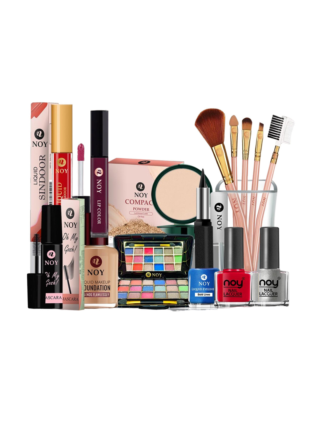 NOY 15Pcs All In One Makeup Combo - Must Have Pair - Combo No. 1082