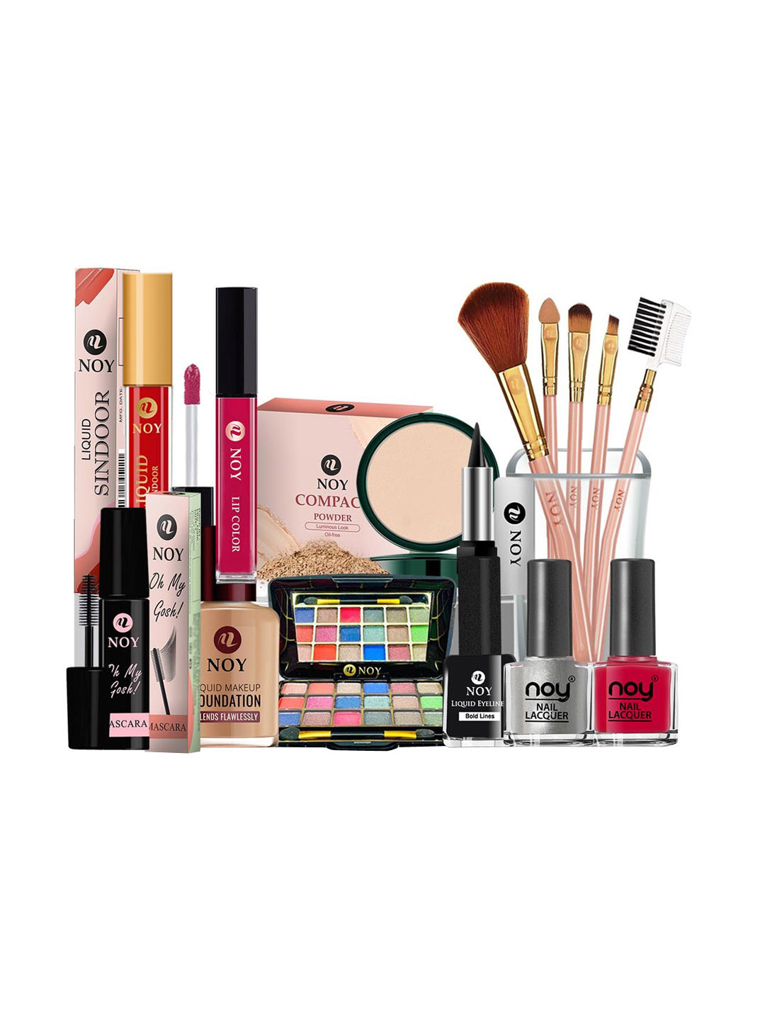 NOY 15Pcs Essence Makeup Combo - Effortless Beauty In Any Weather - Combo No. 611