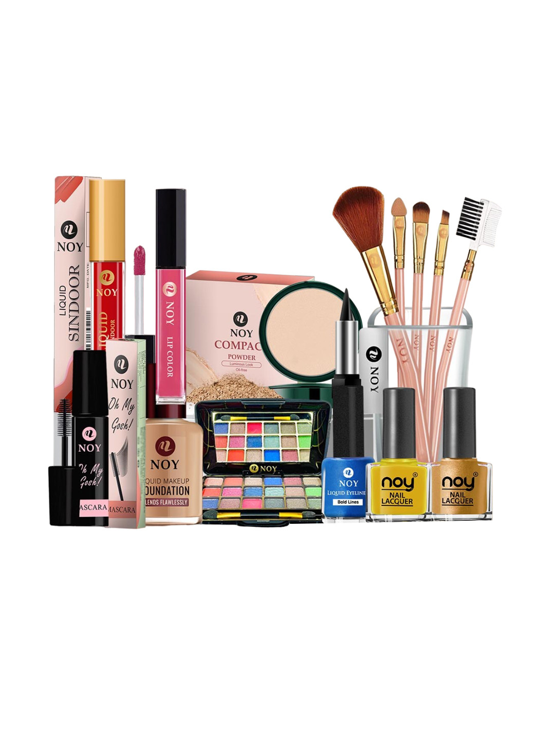 NOY 15Pcs Non Transfer Makeup Combo - Effortless Beauty In Any Weather - Combo No. 899