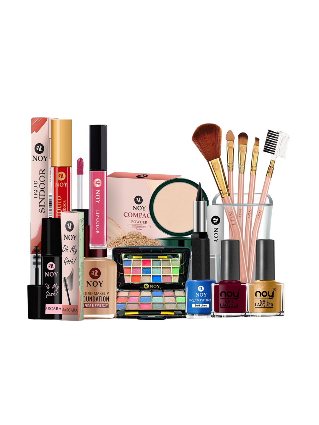 NOY 15Pcs Professional Glamour Makeup Combo - Combo No. 955