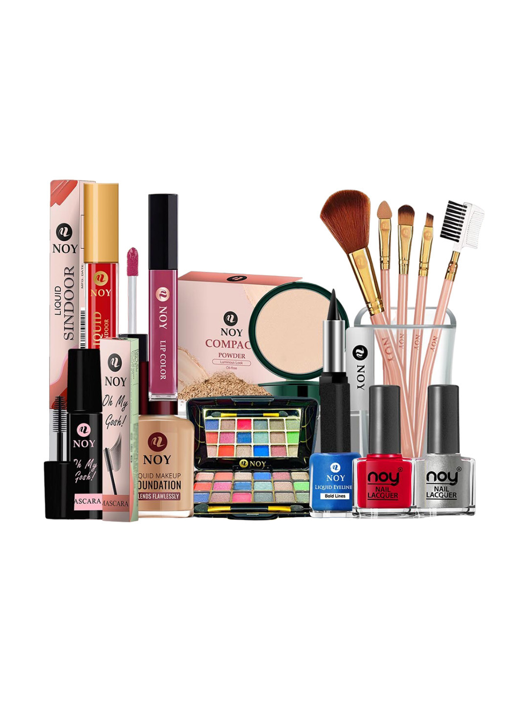 NOY 15Pcs Beauty With High Pigmentation Makeup Combo - Combo No. 1087