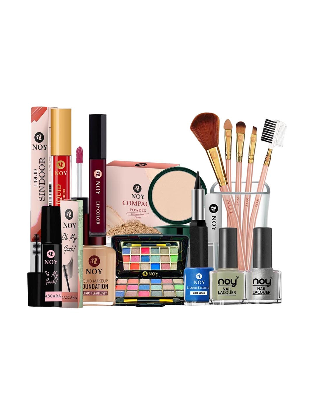 NOY 15Pcs Luxurious Beauty Essentials - Combo No. 1056
