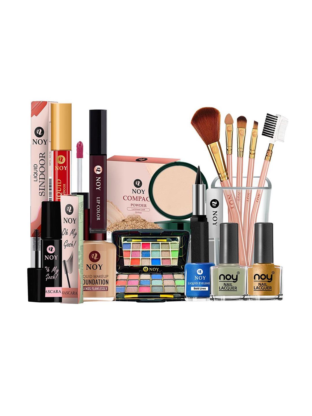 NOY 15Pcs Luxurious Beauty Essentials - Combo No. 1046