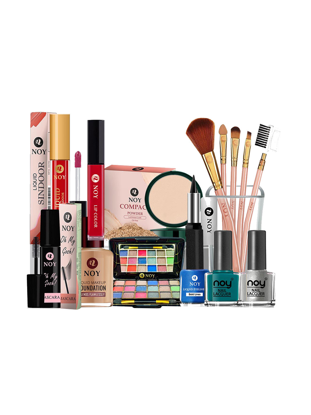 NOY 15Pcs Essence Makeup Combo - For Effortless Beauty In Any Weather- Combo No. 845