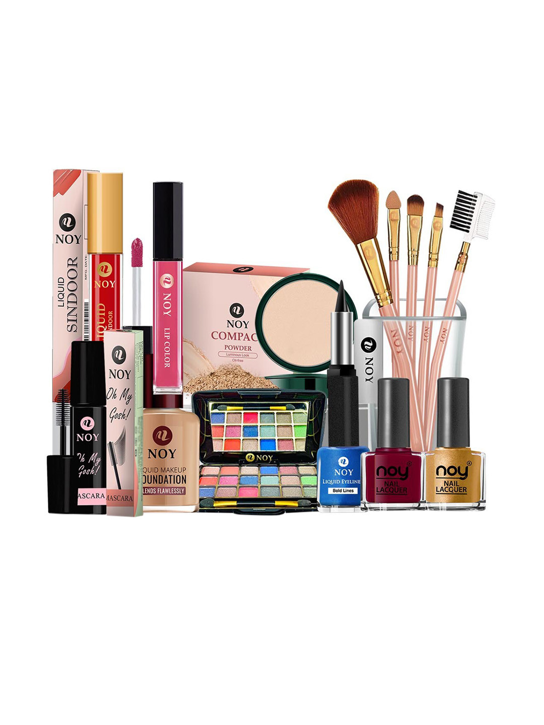 NOY 15Pcs Divine Makeup Combo - For Heavenly Beauty In Perfect Pairing - Combo No. 1003