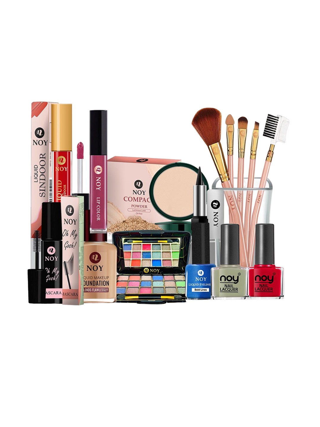 NOY Set Of 15 All Day Glamour Non Transfer Makeup Combo 1039