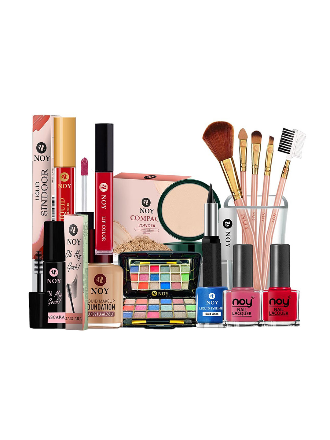 NOY 15Pcs Professional Glamour Makeup Combo - Combo No. 757