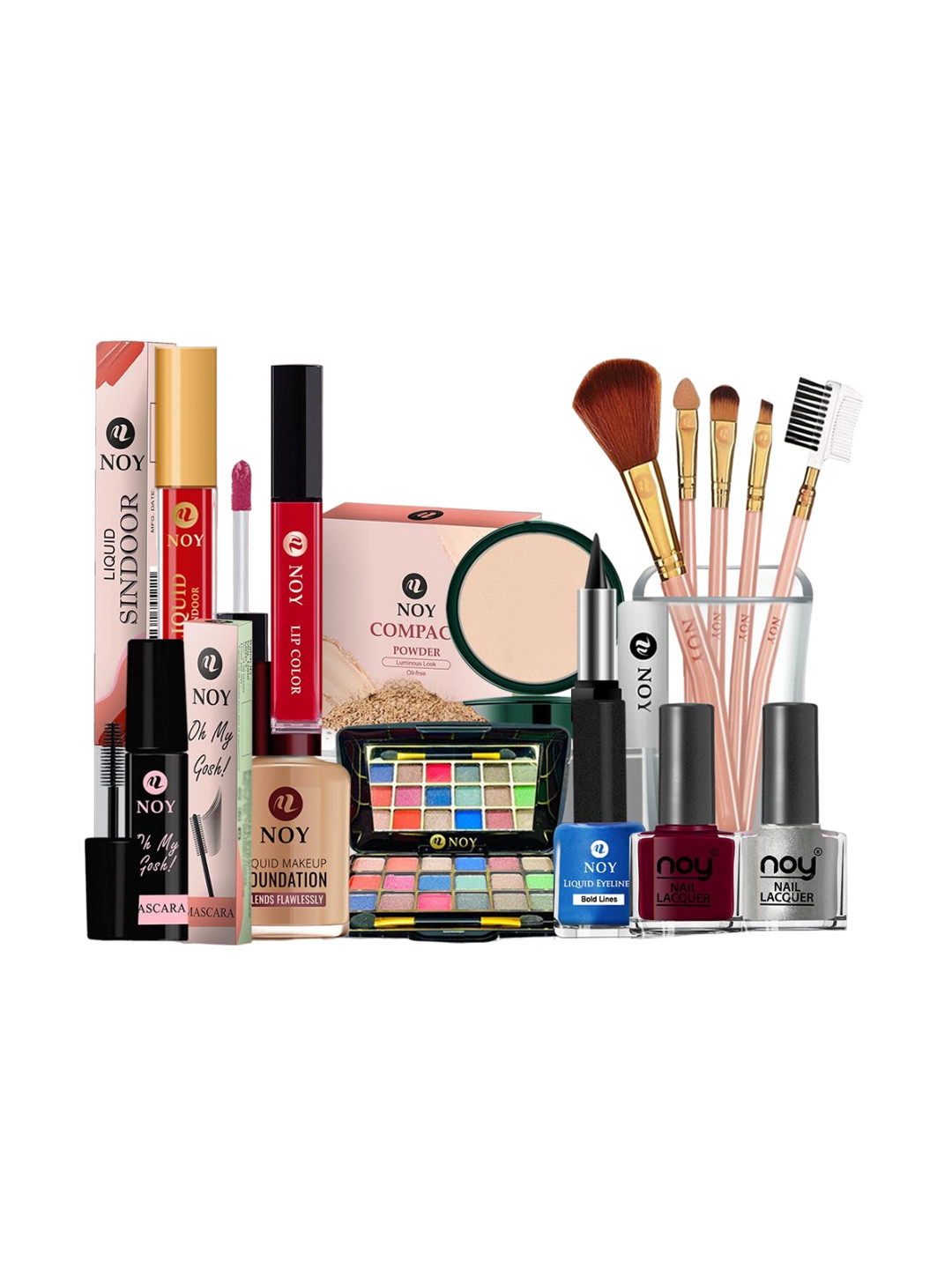 NOY Set Of 15 Non Transfer Makeup Combo - Delight For Radiant Beauty - 965