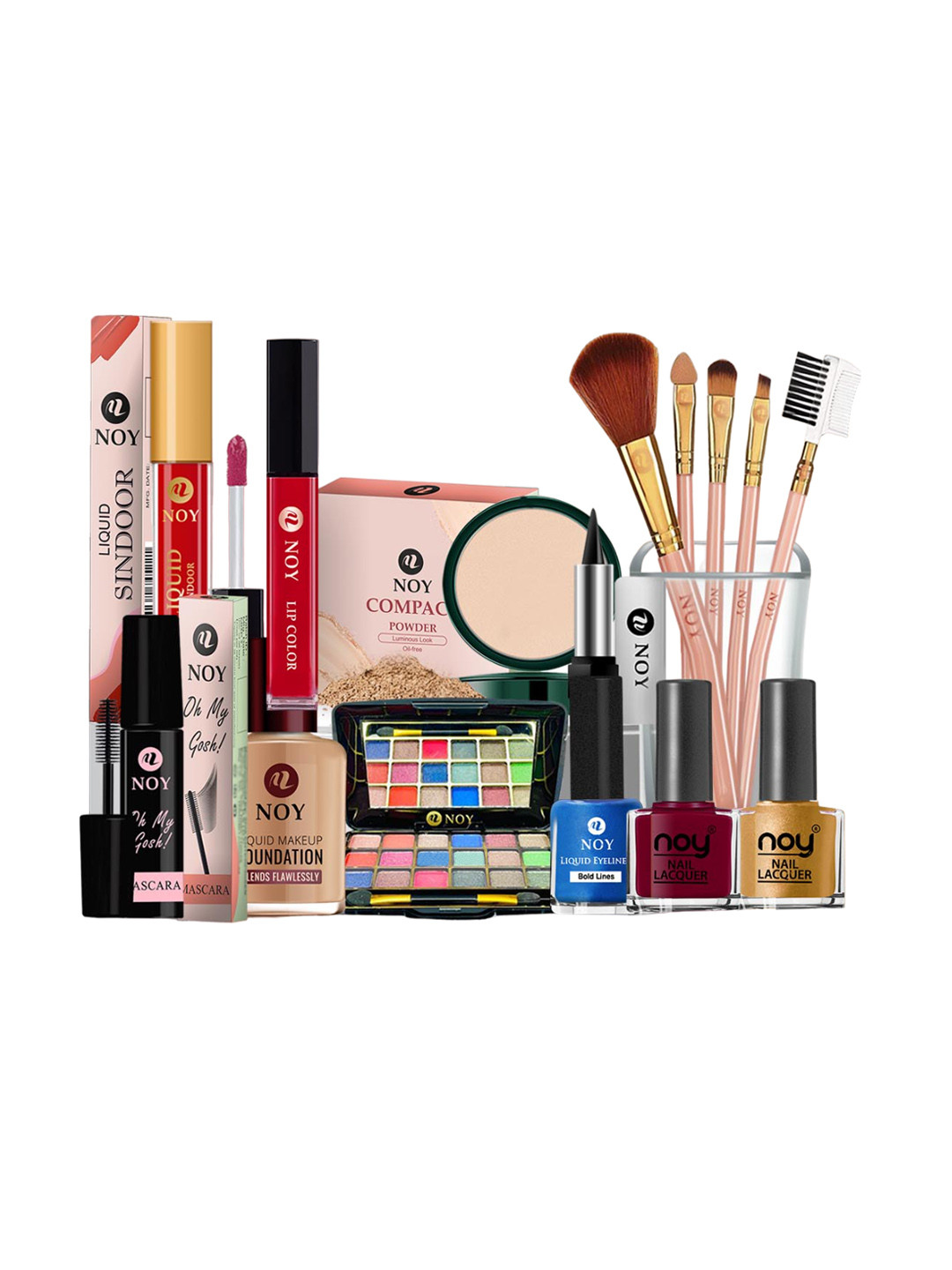 NOY Set Of 15  Essence Makeup Combo - Bridal Effortless Beauty Captured In Harmony - 1005