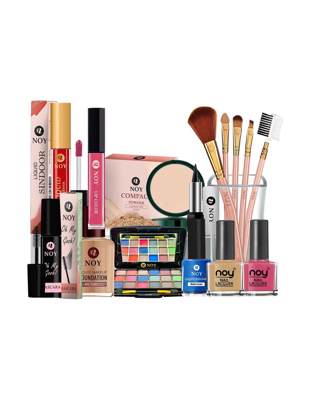 NOY Set Of 15 Essence Makeup Combo - Bridal Effortless Beauty Captured In Harmony - 627