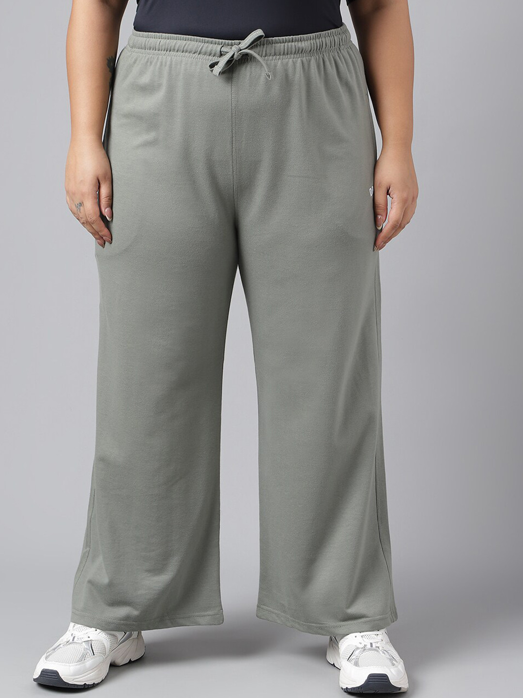 MKH Women Plus Size Wide Leg Gym Track Pants