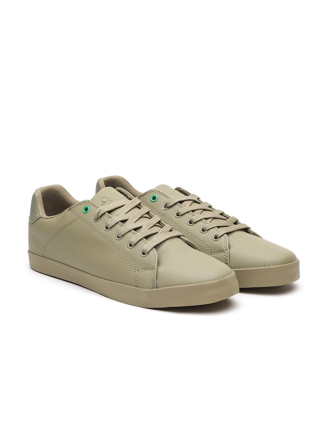 united colors of benetton green sneakers