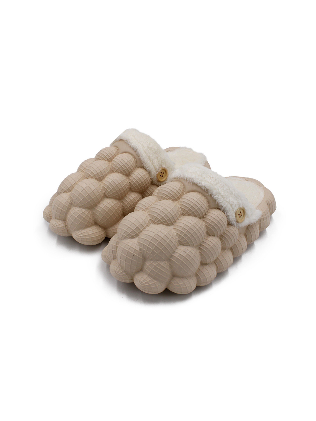 JENNA Women Self Design Fur Warm Winter Room Slippers
