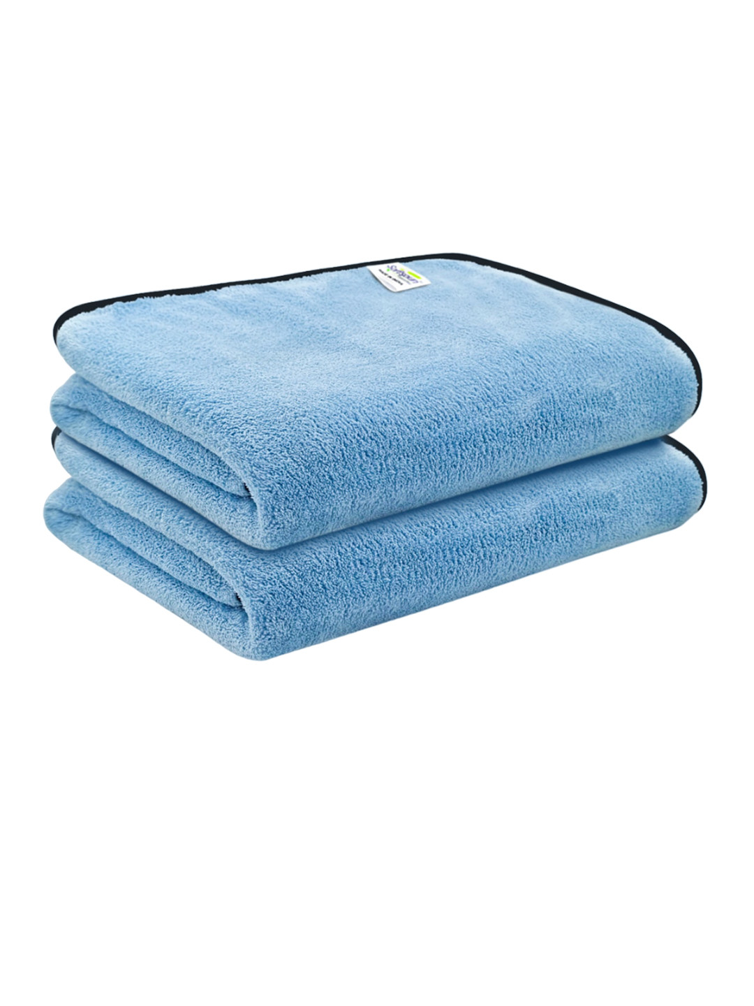 Softspun Microfiber 2 Pcs Blue 280 GSM Anti-Bacterial Bath Towels