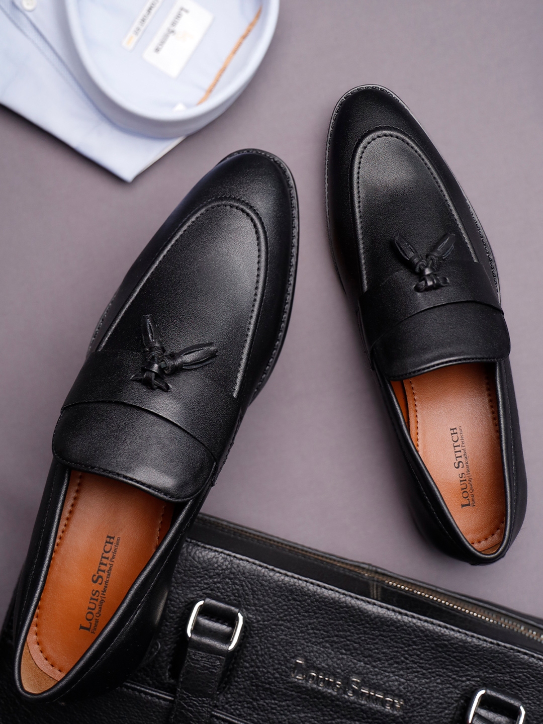 Buy LOUIS STITCH Men Formal Slip On Tassel Moccasin Shoes Formal Shoes for Men 25858022 Myntra