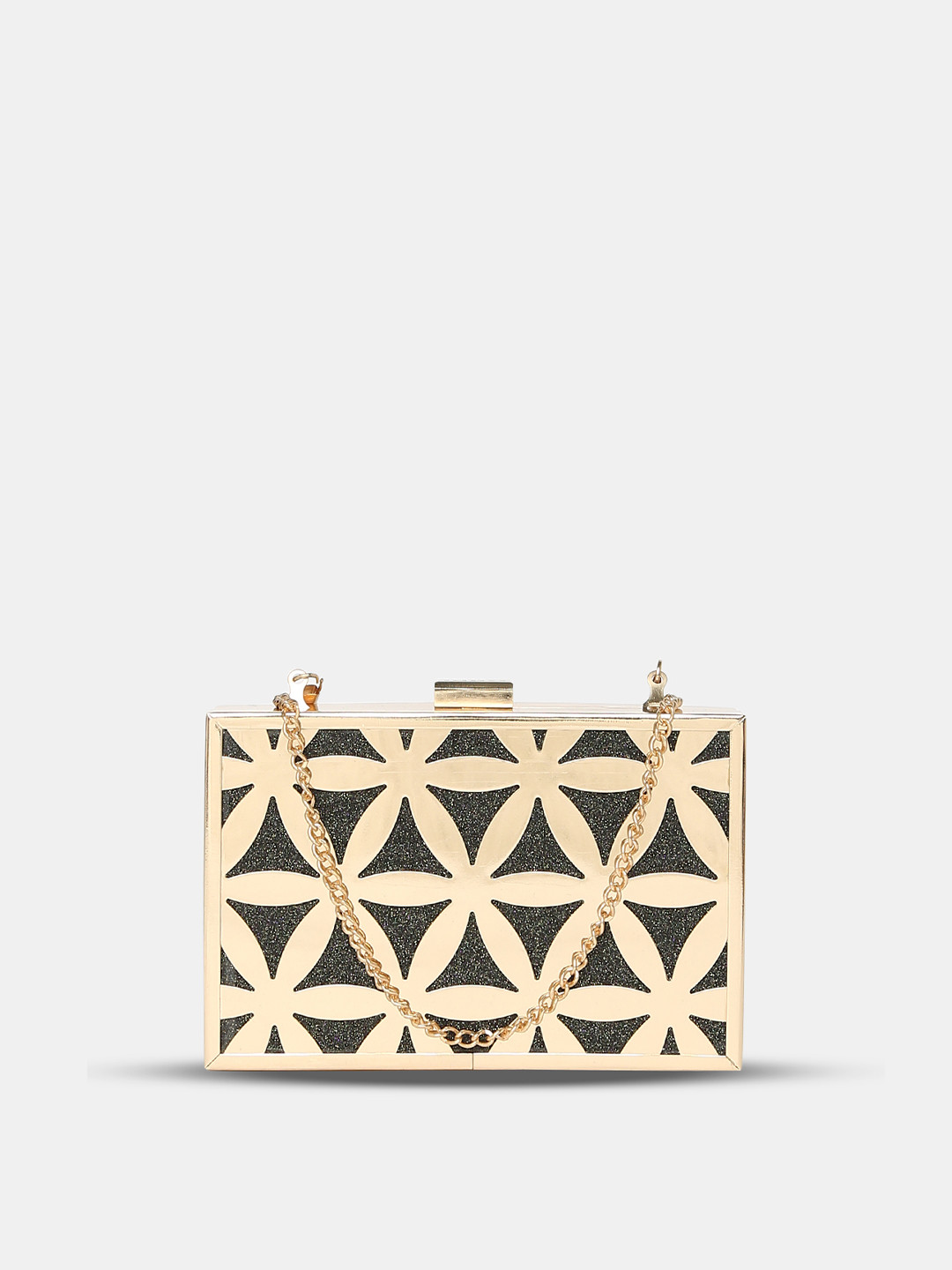 Caprese Junie Women Gunmetal Small Clutch