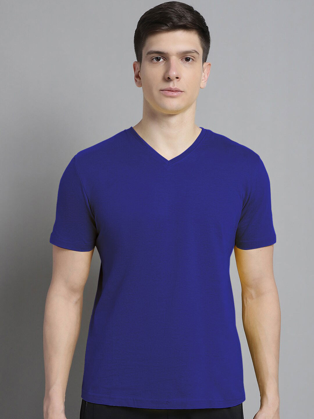 FBAR V-Neck Slim Fit Pure Cotton T-shirt