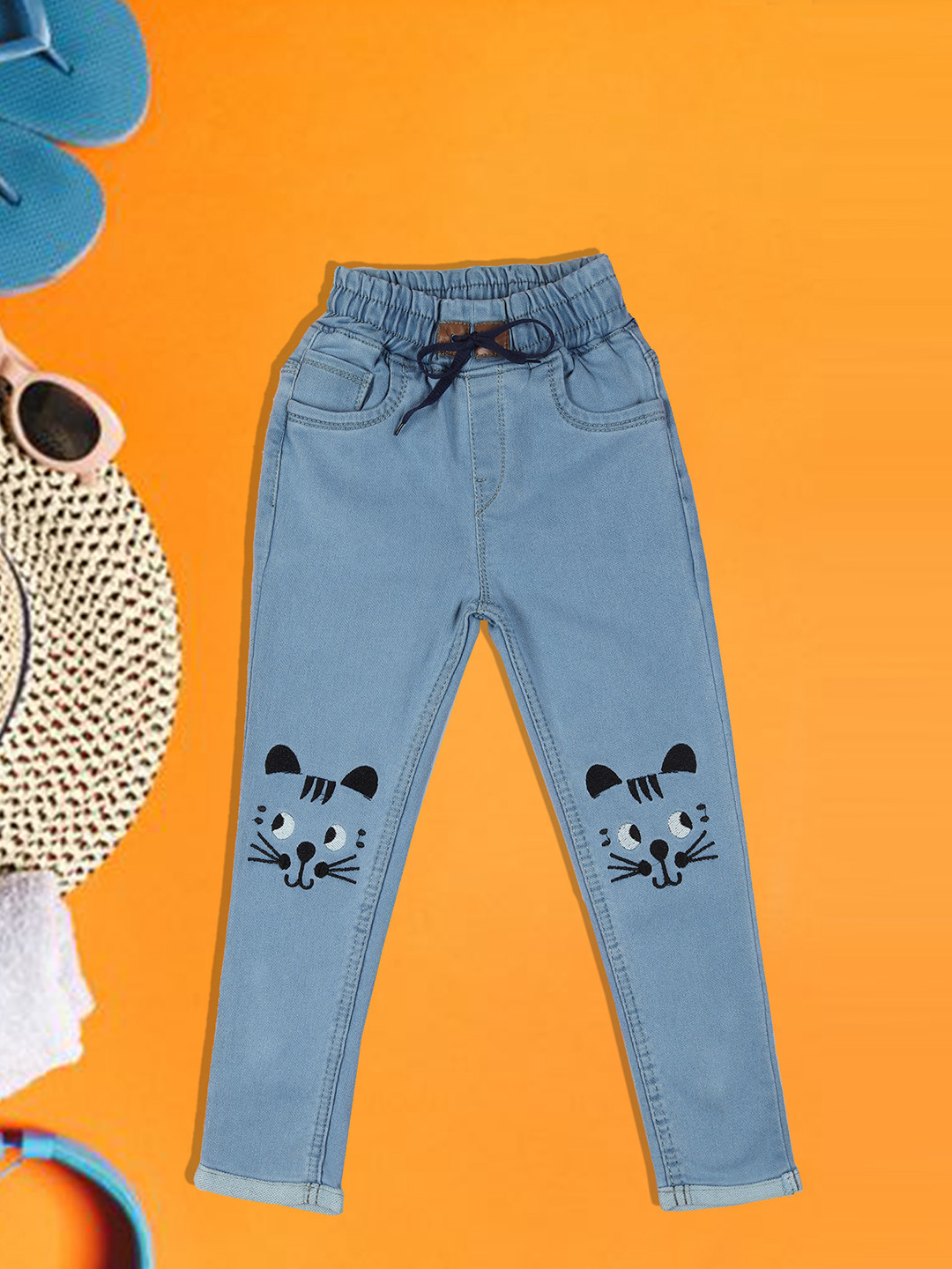 A-OkayKids Slim Fit High-Rise Trousers