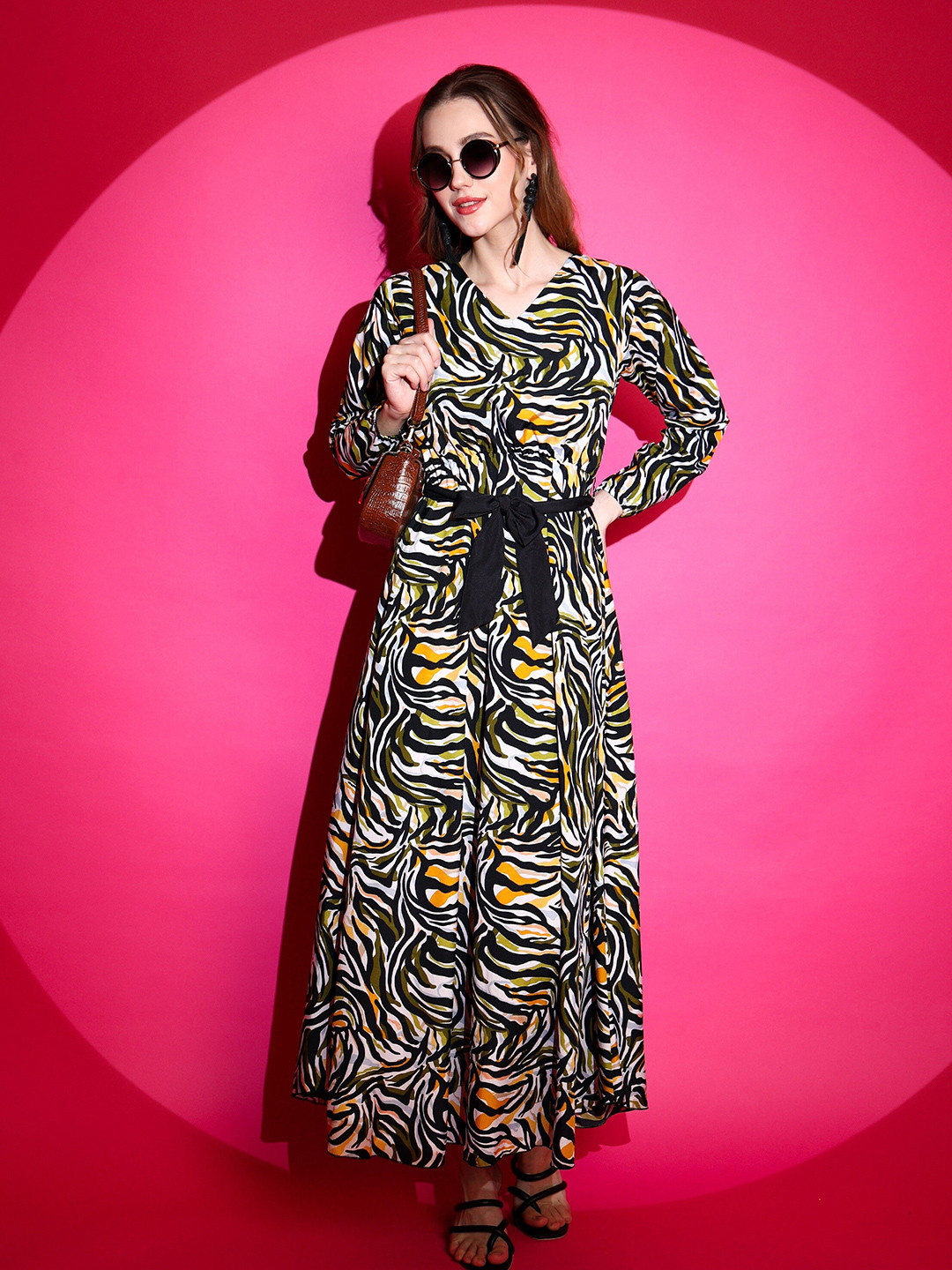 SHEETAL Associates Animal Printed Maxi Dress