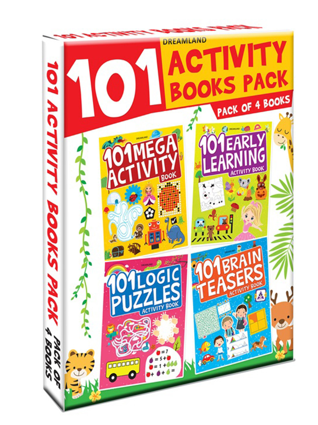 Dreamland Kids Pack Of 4 101 Activity Books