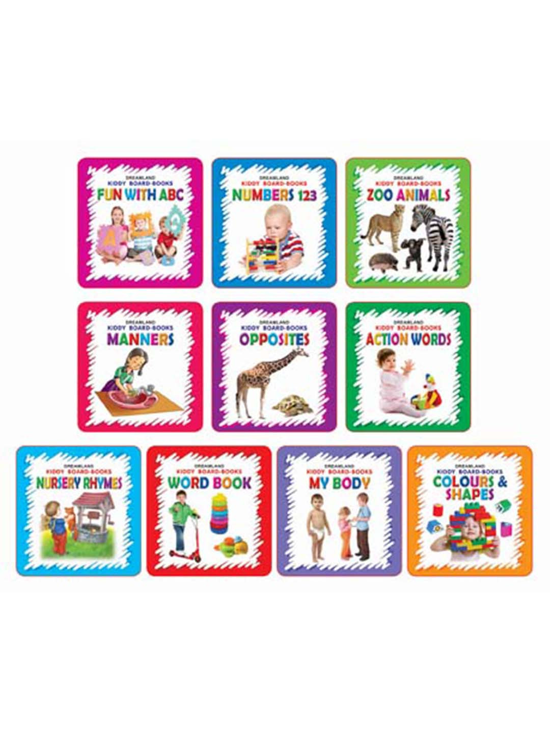 Dreamland Kids Set of 10 Title Board Books