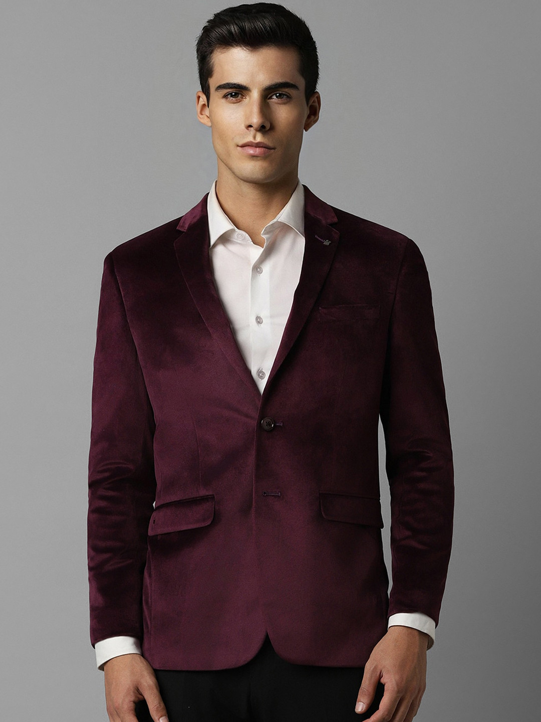 Louis Philippe Slim-Fit Single Breasted Party Blazer