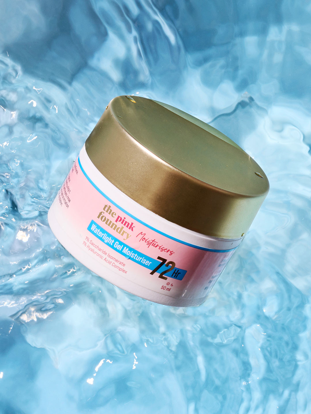 The Pink Foundry Waterlight Gel Moisturiser 72 Hrs With Hyaluronic Acid - 50ml