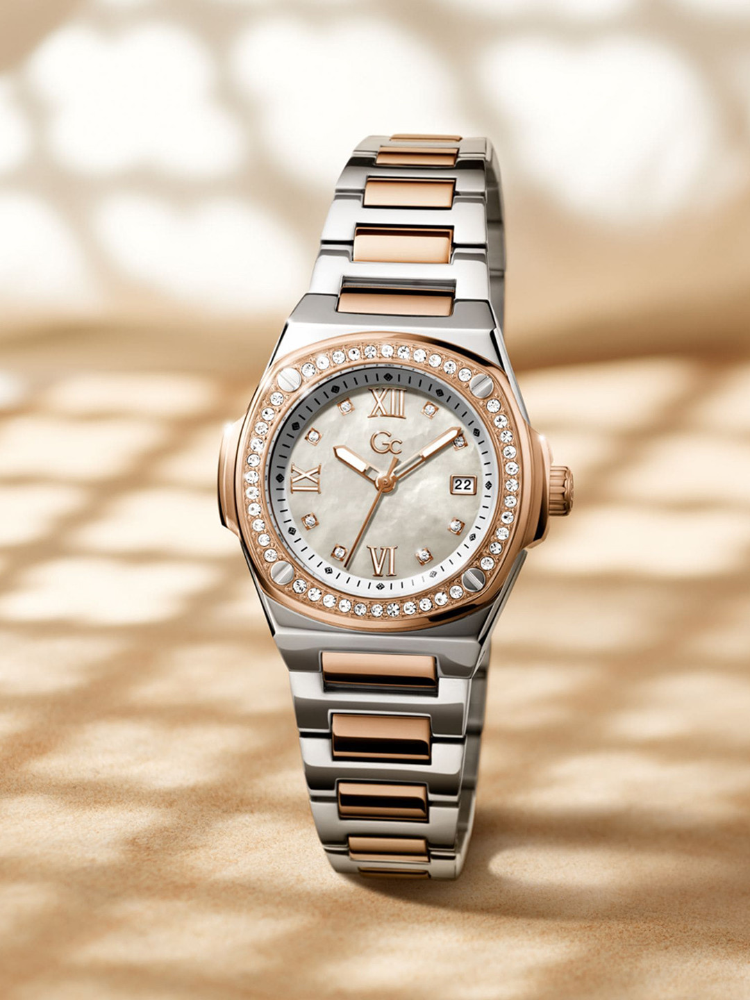 GC GUESS COLLECTION Coussin Shape Mini White Dial Women Analog Watch - Z12003L1MF