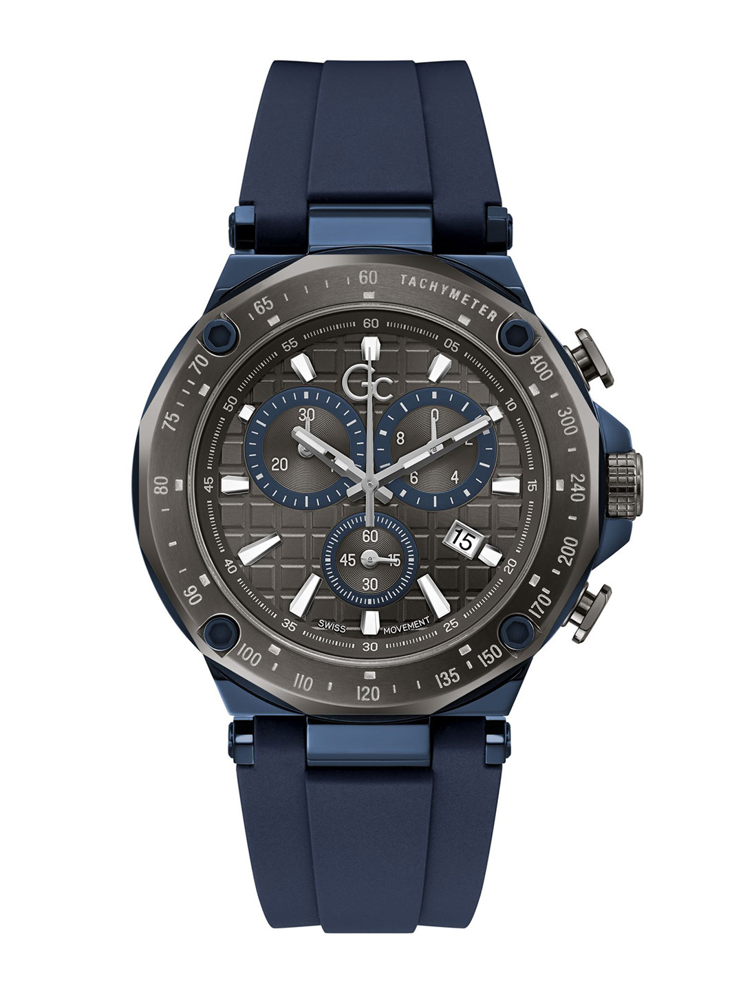 GC GUESS COLLECTION Spirit Sport Gray Round Dial Men Quartz Analog Watch - Y81006G5MF