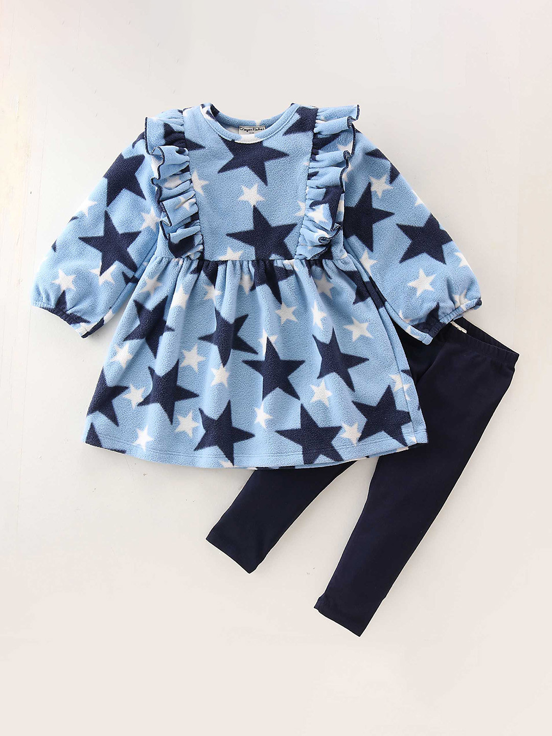 CrayonFlakes Polar Fleece Printed Clothing Set