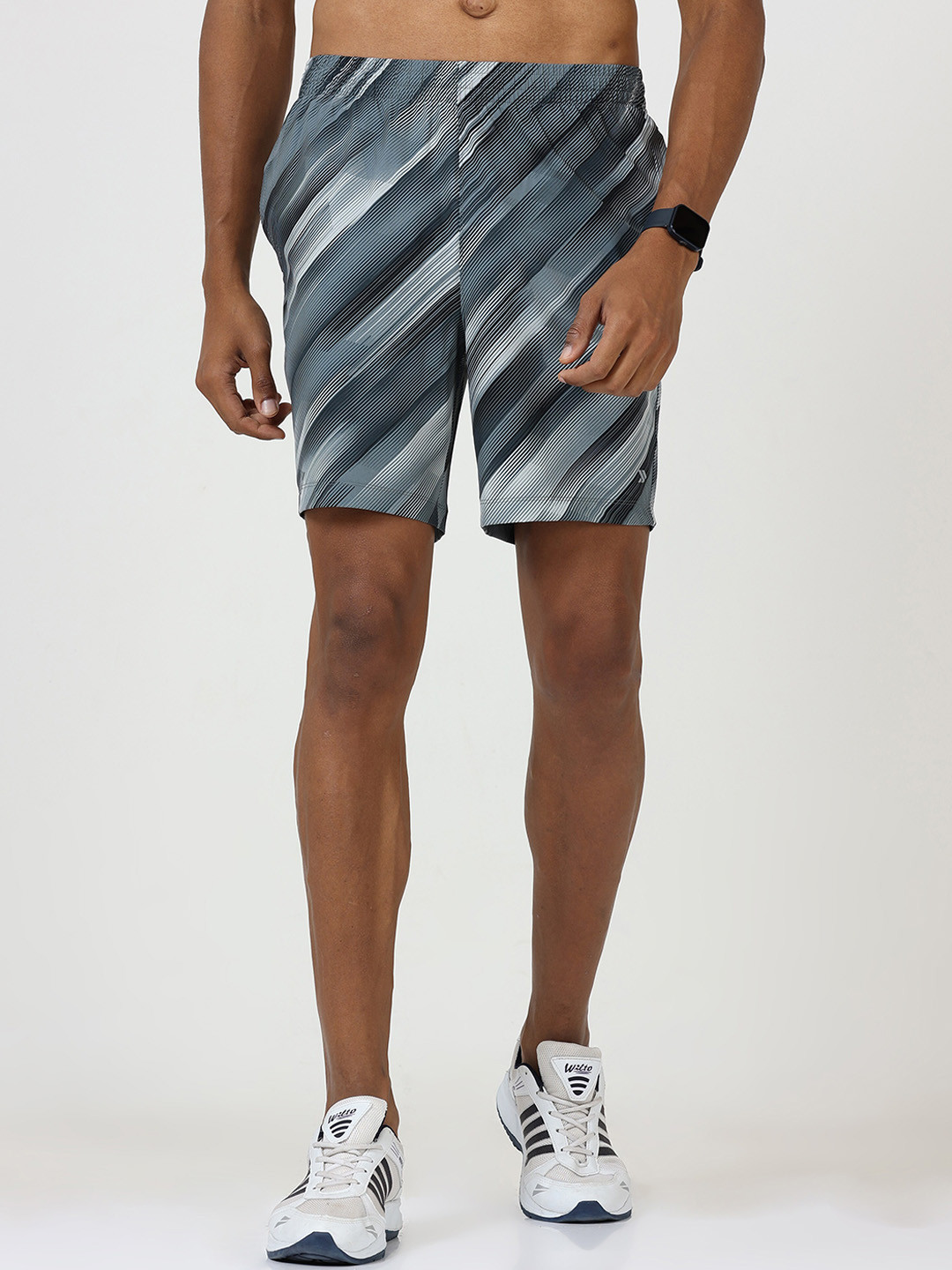 Jolger Men's Printed Super Stretchable and Lightweight Fitness Shorts
