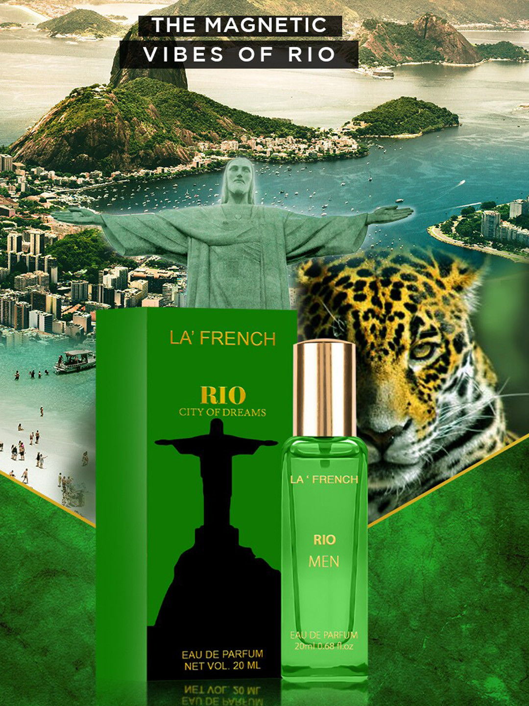 La French Men Rio City of Dreams Long Lasting Eau De Parfum - 20ml