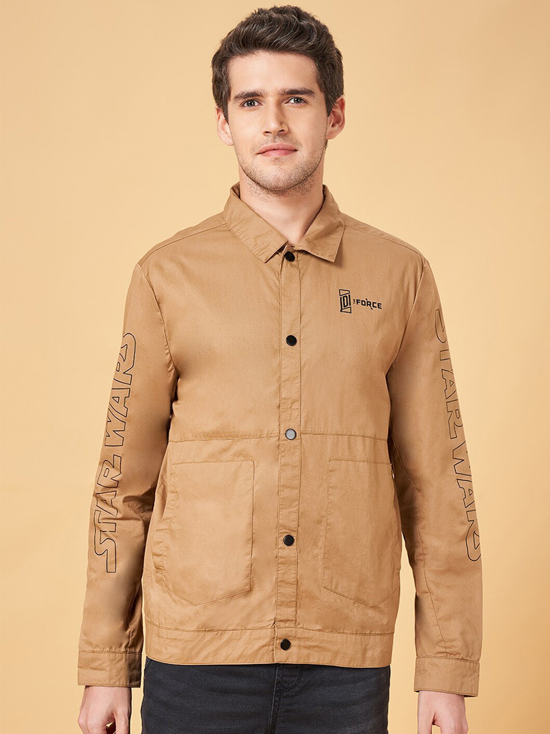 SF JEANS by Pantaloons Slim Fit Star Wars Printed Cotton Casual Shirt